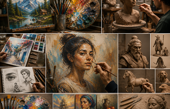 Painting and Clay Sculpting Course